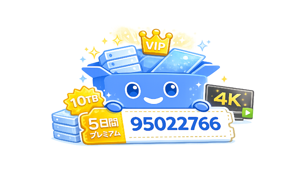 PikPakの招待コードと5日間プレミアム体験のイメージ